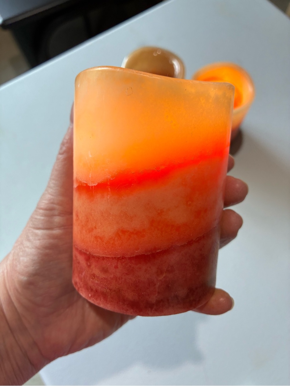 Flameless Scented Candle Set of 3 - Picture 4 of 9